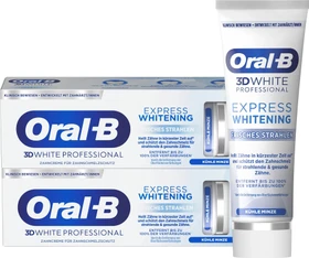 Oral-B 3D White Professional Express Whitening Frisches Strahlen Zahncreme, 150ml (2x 75ml)