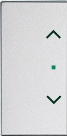 Busch-Jaeger Wippe 2-fach mit Symbol "Jalousie", alusilber