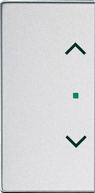 Busch-Jaeger Wippe 2-fach mit Symbol "Jalousie", alusilber