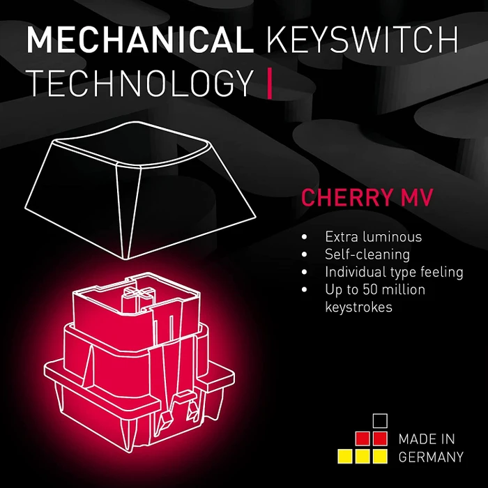 Cherry MV 3.0, LEDs RGB, grau/schwarz, Cherry VIOLA, USB, EU