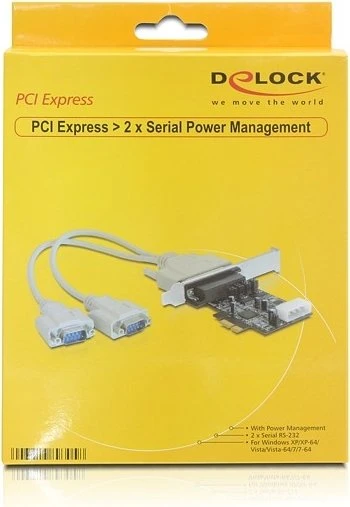 DeLOCK 2x seriell, PCIe x1