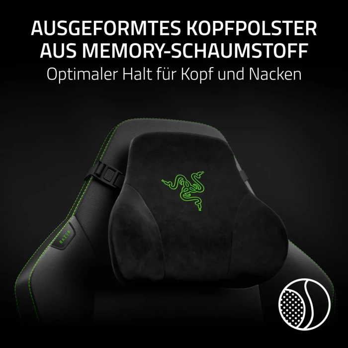 Razer Iskur V2 NewGen Gamingstuhl, schwarz/grün