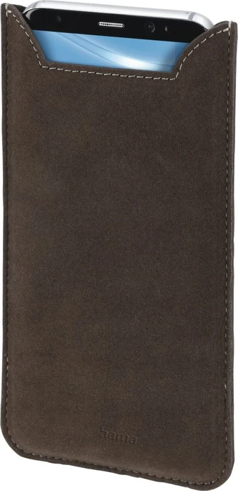 Hama Smartphone-Sleeve Soft Fleece Größe XL braun