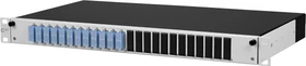 Metz Connect OpDAT slide splice LWL-Patchpanel SC-D Kupplungen, OS2, 12-Port, 1HE, 1HE