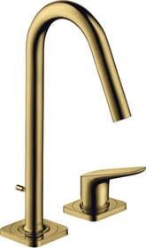 Hansgrohe Axor Citterio M 2-Loch Waschbeckenarmatur 160 mit Zugstange polished goldoptik