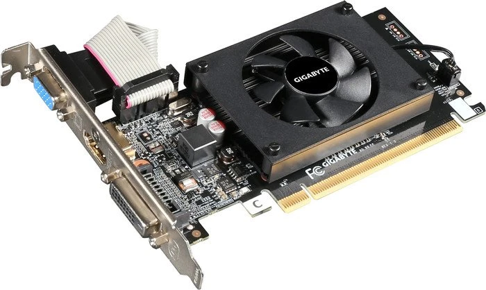 GIGABYTE GeForce GT 710 (Rev. 2.0), 2GB DDR3, VGA, DVI, HDMI