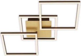 Briloner Frame LED Deckenleuchte 30W 76cm gold/braun