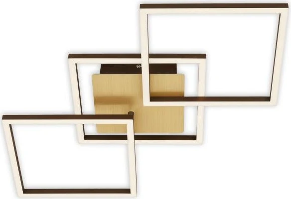 Briloner Frame LED Deckenleuchte 30W 76cm gold/braun