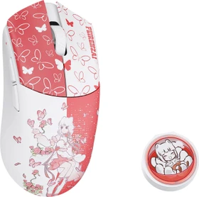 WLMouse x FEIRENZAI Beast G Max 8K Wireless Gaming Mouse, Motiv rot/weiß, USB (BG-L-FRZ-JY-RED)