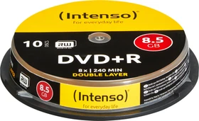 Intenso DVD+R 8.5GB, 8x, 10er Spindel