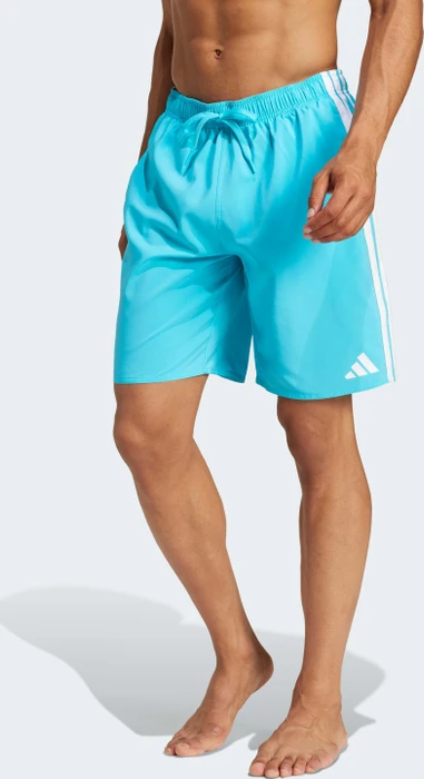 adidas 3-Streifen 8-Inch Badeshorts lucid cyan/white (Herren)