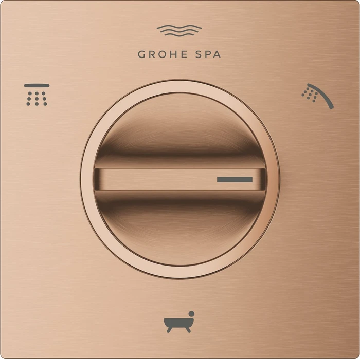 Grohe Allure 3-Wege Umstellung warm sunset gebürstet