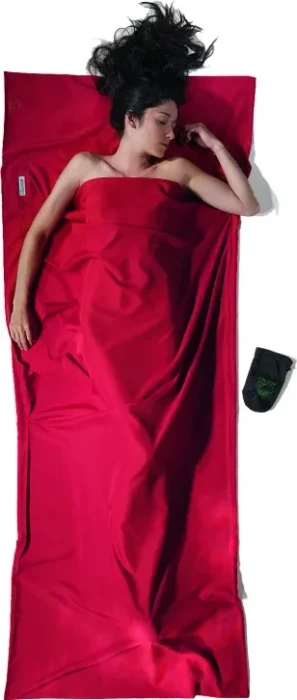 Cocoon TravelSheet Mikrofaser Hüttenschlafsack cranberry