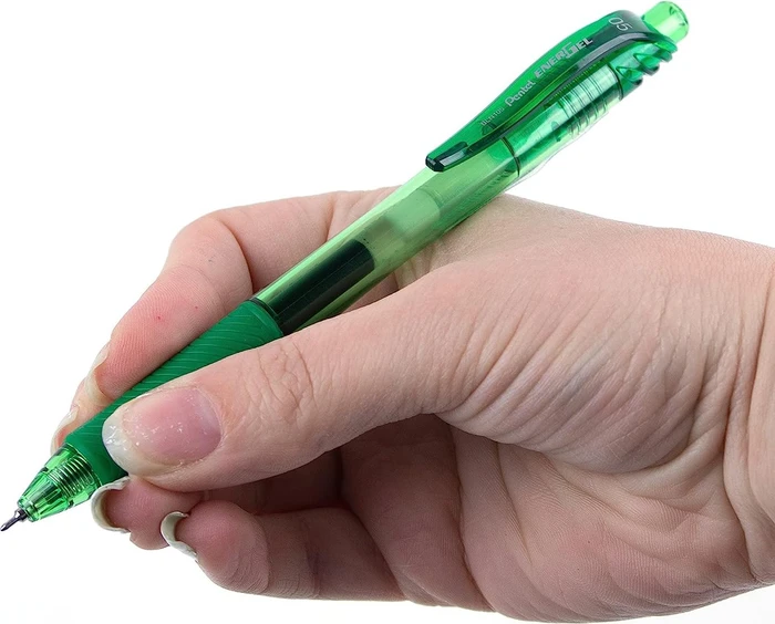 Pentel EnerGel X BLN105 0.5mm/0.25mm Gelroller grün/transparent