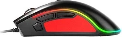 MSI M92 RGB Gaming Mouse, schwarz/rot, USB