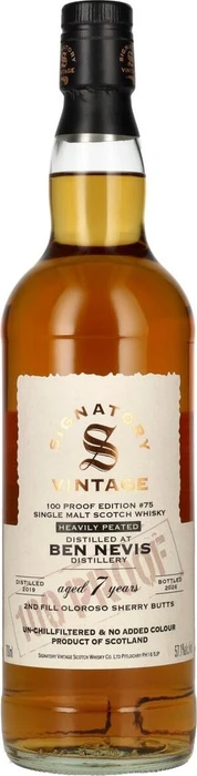 Signatory Vintage 100 Proof Edition #17 Heavily Peated Ben Nevis 2019 700ml
