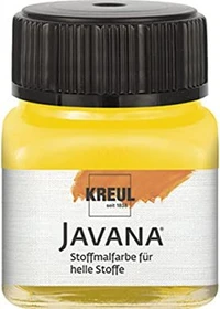 Kreul Javana Stoffmalfarbe für helle Stoffe, goldgelb, 20ml