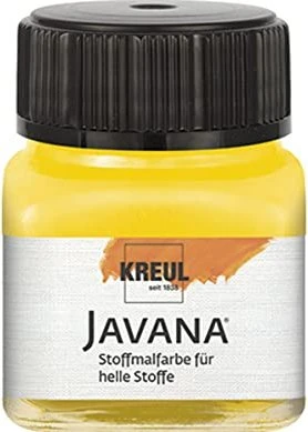 Kreul Javana Stoffmalfarbe für helle Stoffe, goldgelb, 20ml