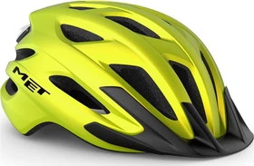 MET Crossover MIPS Helm lime yellow metallic/matt
