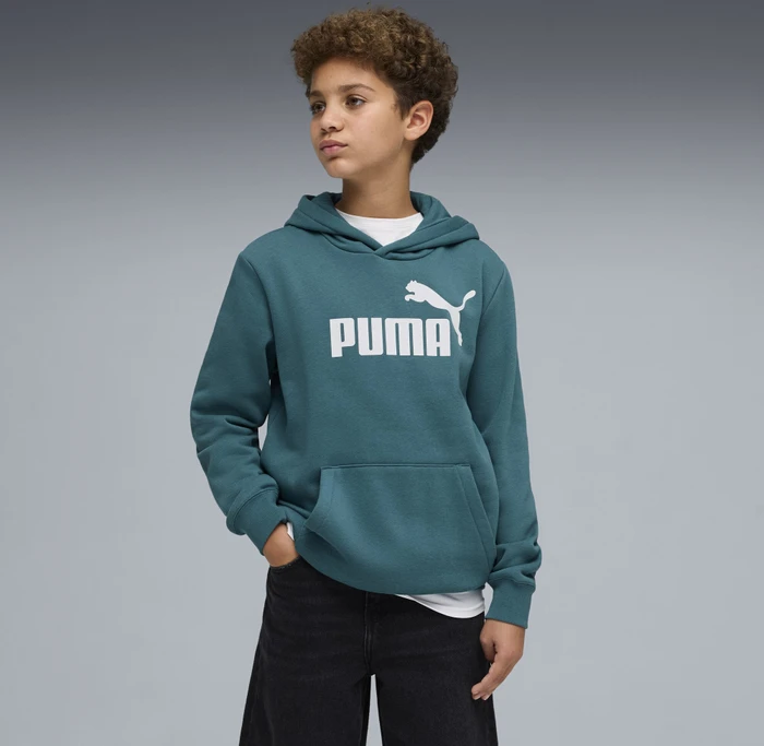 Puma ESS No. 1 Logo Fleece Hoodie emerald ice (Junior)