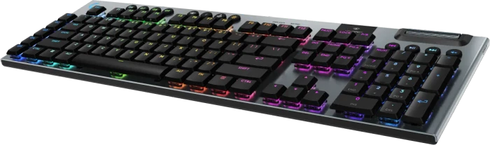 Logitech G915 X Lightspeed, schwarz, LEDs RGB, GL CLICKY, USB/Bluetooth, DE