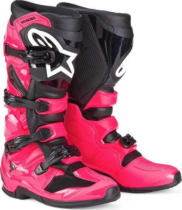 Alpinestars 2025 Tech 7 Motorradstiefel rosa/schwarz