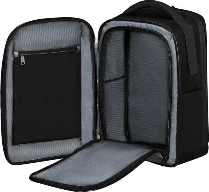 Samsonite Litepoint, Underseat Backpack XS, Untersitz Handgepäck, Kabinentasche, Flugzeug Rucksack, 40cm, 21l, schwarz
