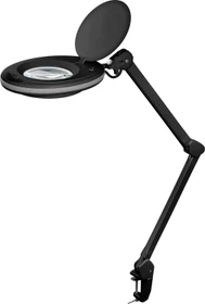 Wentronic Goobay LED-Klemm-Lupenleuchte, 8W, 1.75x, 3 Dioptrien schwarz