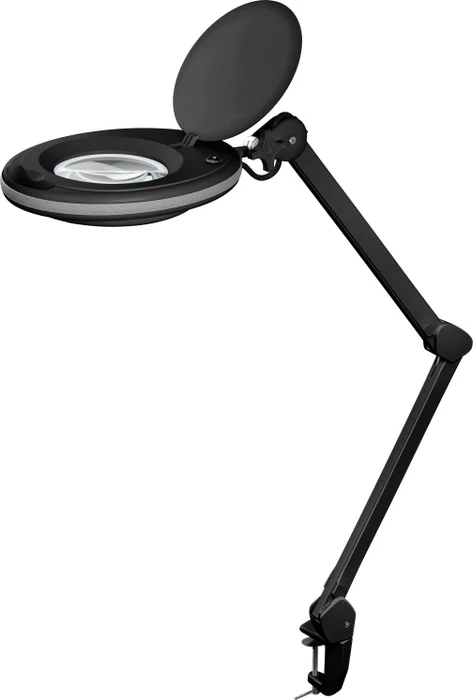 Wentronic Goobay LED-Klemm-Lupenleuchte, 8W, 1.75x, 3 Dioptrien schwarz
