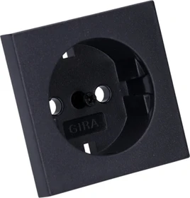 Gira System 55 Abdeckung SCHUKO-Steckdose, anthrazit