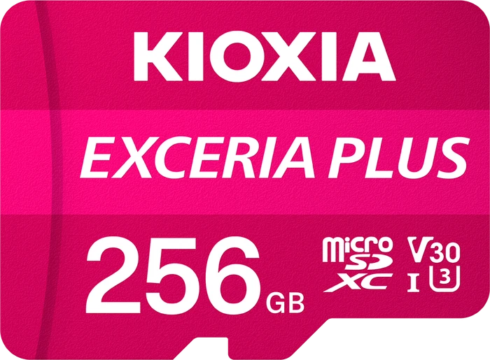 KIOXIA EXCERIA PLUS R100/W85 256GB Kit, UHS-I U3, A1, Class 10