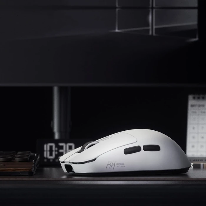 RK Royal Kludge M3 8K Wireless Gaming Mouse, Panda weiß/schwarz, USB/Bluetooth