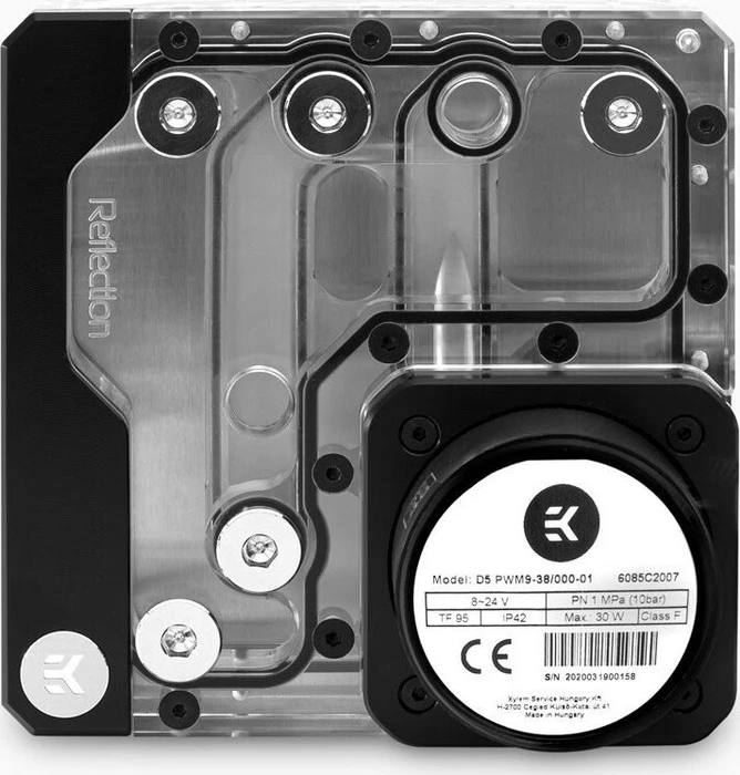 EK Water Blocks Quantum Line EK-Quantum Reflection Uni 140 D5 PWM D-RGB, Verteilerplatte mit Pumpe, Acryl
