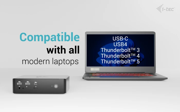 i-tec Thunderbolt 5 Quattro Display Docking Station, Thunderbolt 5 [Buchse]
