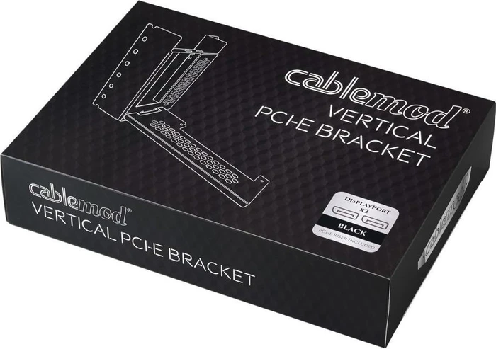 CableMod Vertical PCI-e Bracket Riser Card Cable, gewinkelt, PCIe 3.0, 210mm