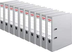 Herlitz maX.file protect plus Ordner 2-Ring, 80mm, A4, grau, 10er-Pack