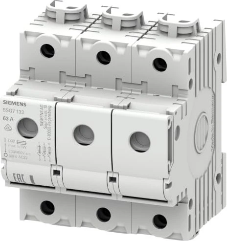 Siemens Lasttrennschalter mit Sicherung D02 3-polig 63A 400V