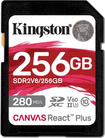 Kingston Canvas React Plus V60 R280/W150 256GB, UHS-II U3, Class 10