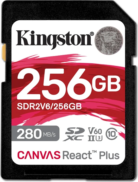 Kingston Canvas React Plus V60 SDR2, SD UHS-II U3, V60
