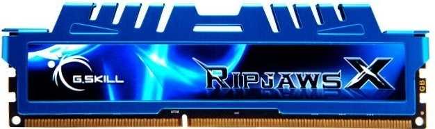 G.Skill RipJawsX blau UDIMM 8GB, DDR3-1600, CL9-9-9-24, 2R