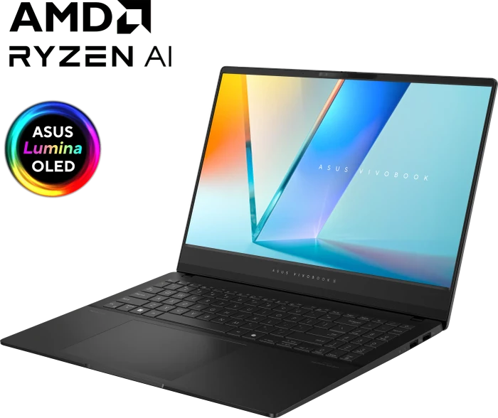 ASUS VivoBook S15 OLED M5506UA-MA014W, Neutral Black, Ryzen 7 8845HS, 16GB RAM, 1TB SSD, DE