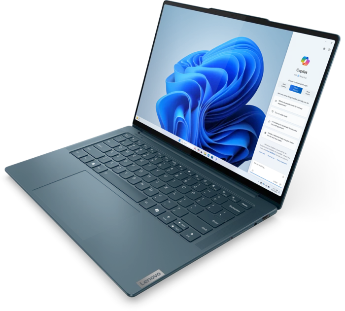 Lenovo Yoga Pro 7 14AHP9, Tidal Teal, Ryzen 7 8845HS, 16GB RAM, 1TB SSD, DE