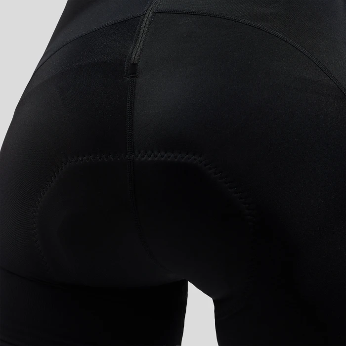 Odlo Zeroweight Tights Bib Fahrradhose kurz black/blue heron (Damen)