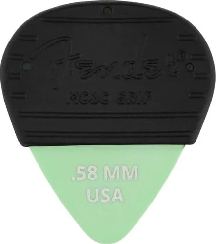 Fender Mojo Grip Dura-Tone Delrin Picks Surf Green 0.58mm, 3-Pack