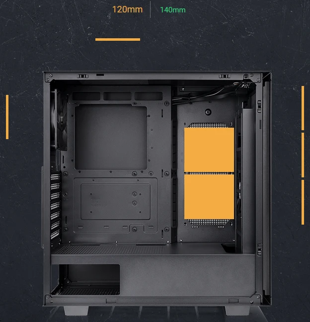 Thermaltake Divider 300 TG Air, schwarz, Glasfenster