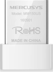 Mercusys WLAN-Adapter, Wi-Fi 4, N150, 2.4GHz WLAN, USB-A 2.0 [Stecker] (MW150US)