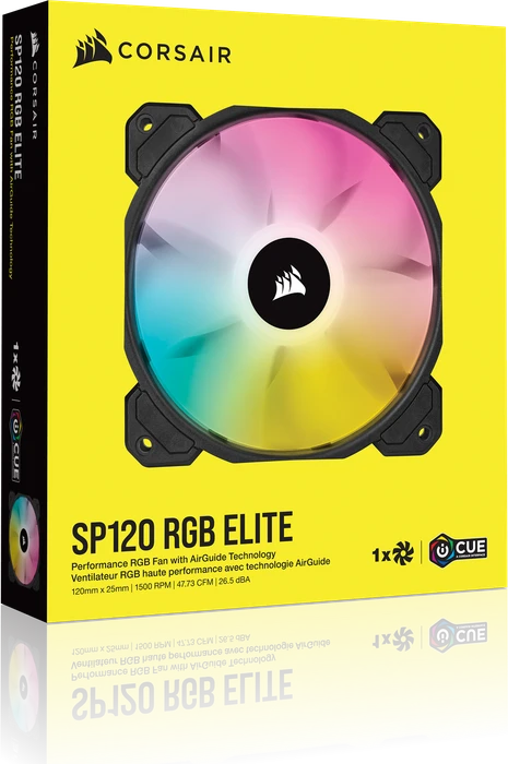 Corsair SP Series iCUE SP120 RGB Elite, schwarz, 120mm