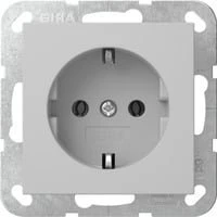 Gira System 55 SCHUKO-Steckdose 16A 250V, grau matt