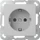Gira System 55 SCHUKO-Steckdose 16A 250V, grau matt (4180 015)