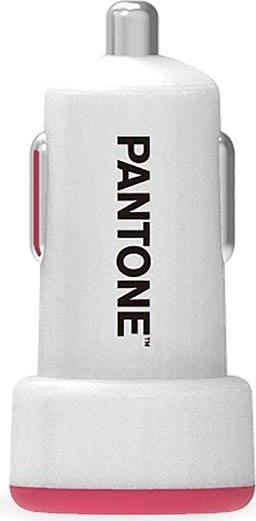 Celly Pantone Car Charger USB weiß/pink